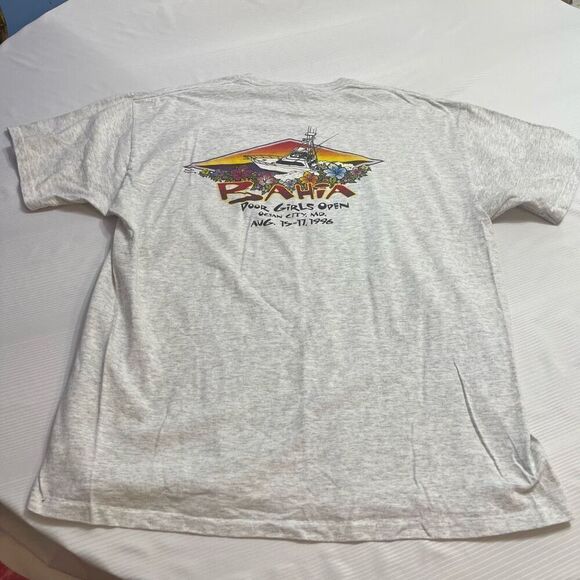 Bahia Poor Girls Open Fishing Fish VTG Single Stitch T-Shirt Size XL - Picture 6 of 7